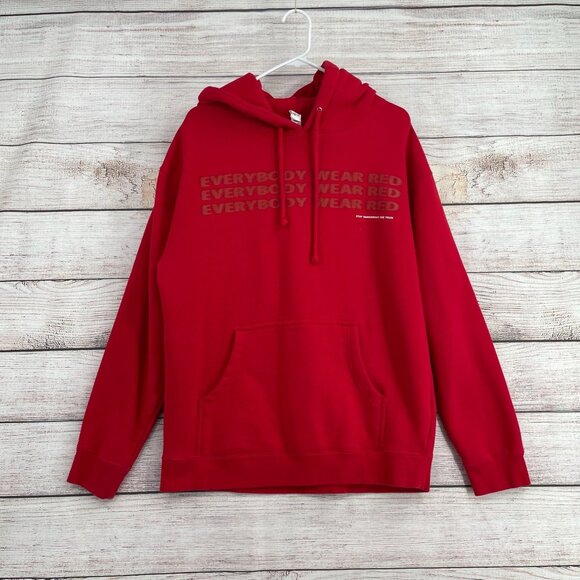 YG Stay Dangerous the Tour Hoodie Sweatshirt Adult Size M Red 2018 Concert Merch - Picture 2 of 10